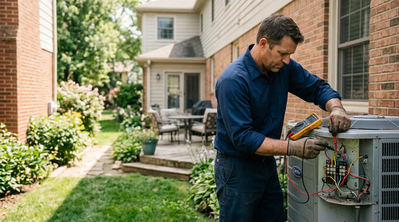 HVAC technician working near Bucoda, WA